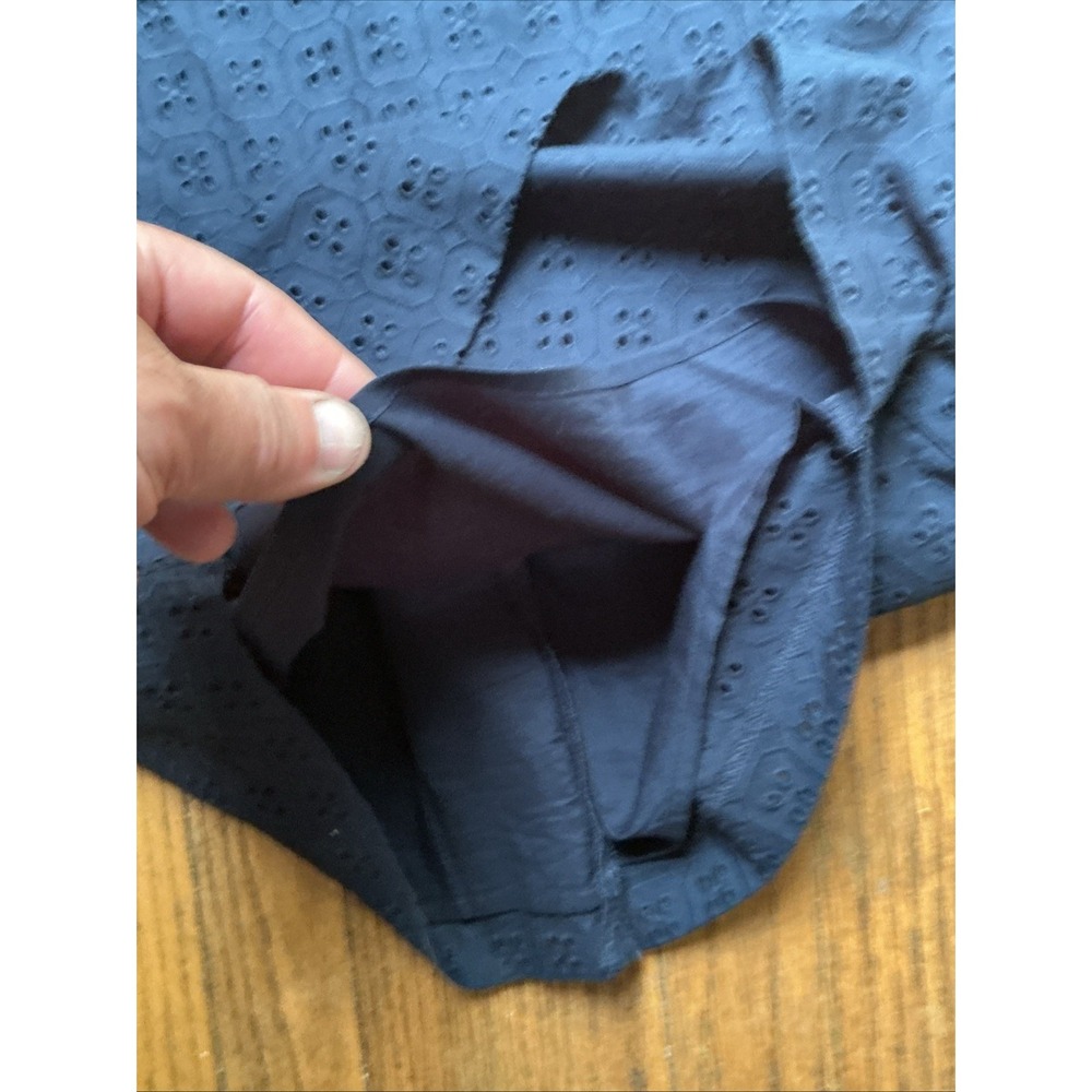 NWOT Banana Republic Midi Size 6 Dress Navy 100% Cotton Sundress Sleeveless NEW - Picture 7 of 12